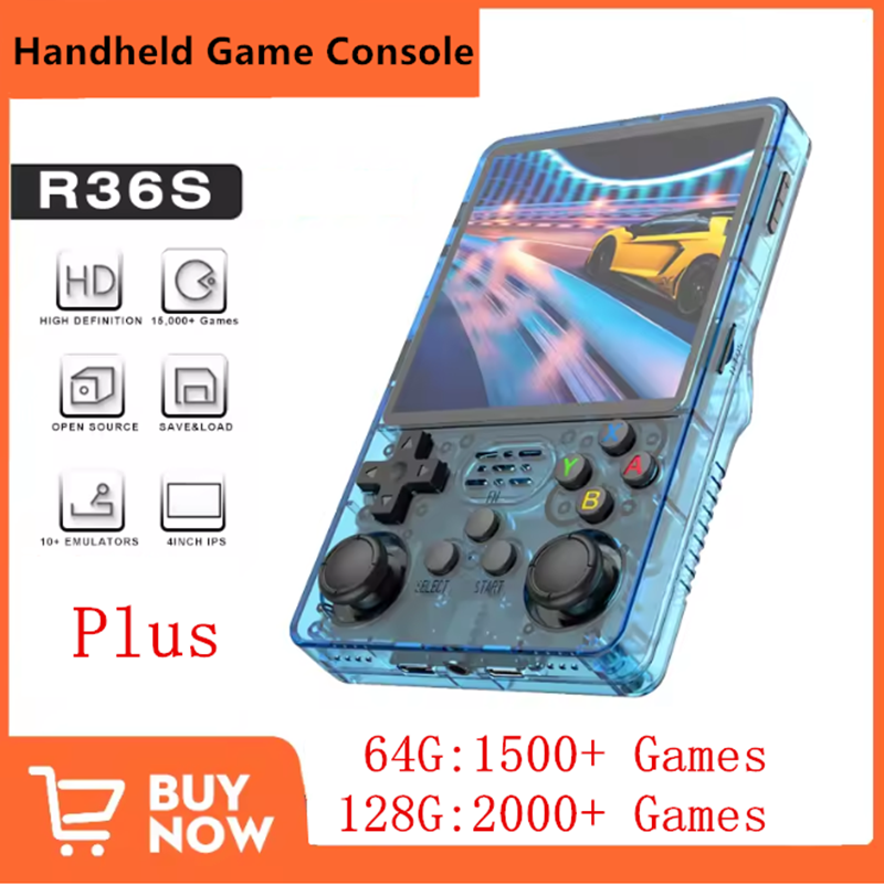 Gaming Console R36 - R36Plus Big Screen Linux OS Retro