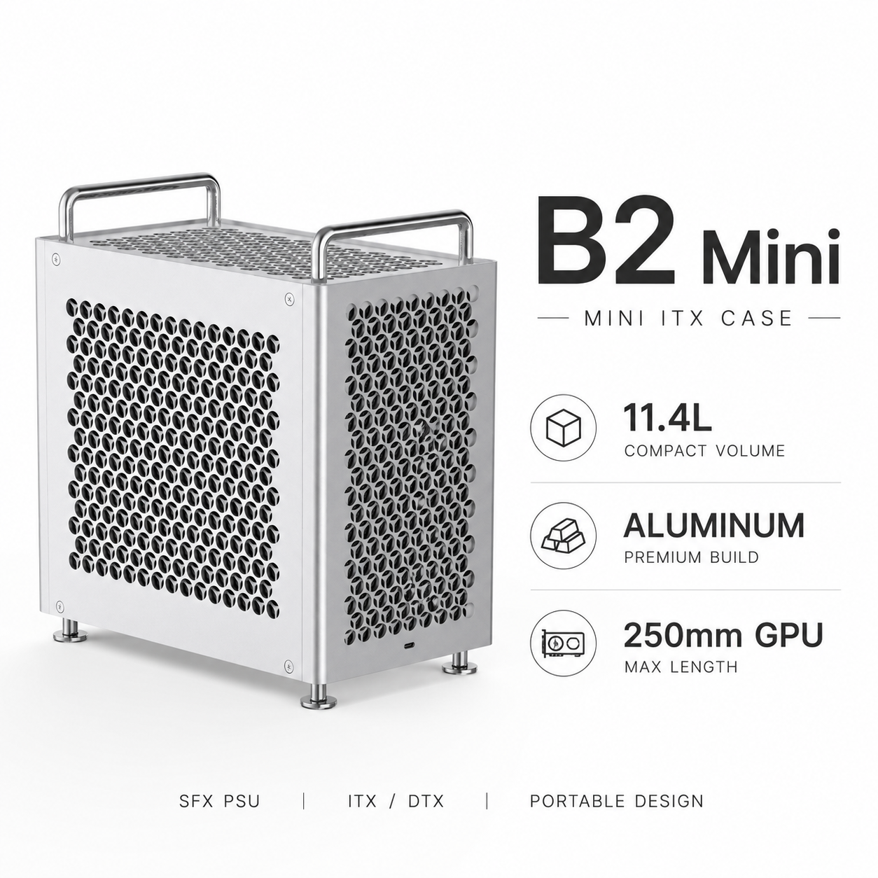 Console Gaming Pc Case - B2 Mini ITX Computer Case Aluminum