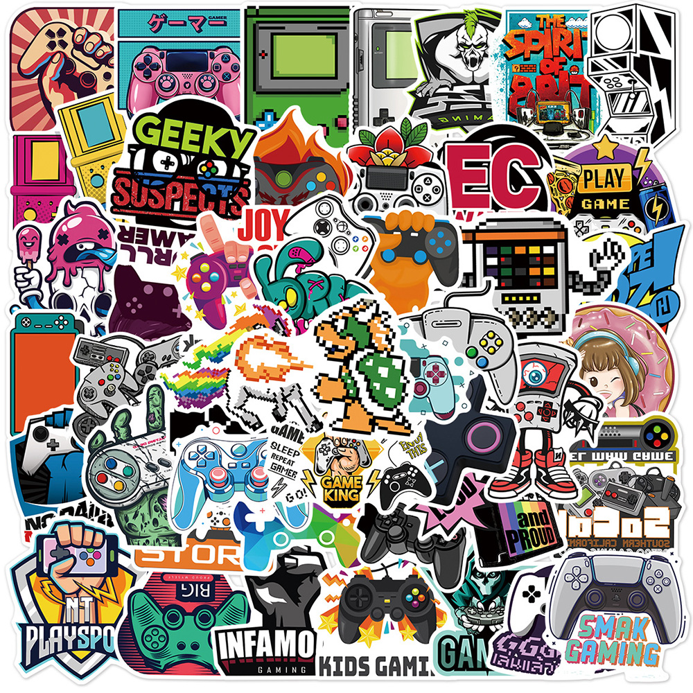 Gaming Console Car - 10/30/50pcs Retro Nostalgic Game Console Stickers