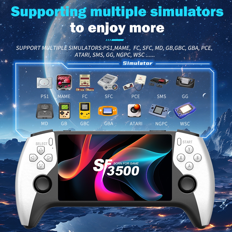 2026 New SF3500 5 Inch Handhel - Gaming Console Types のレビューと価格