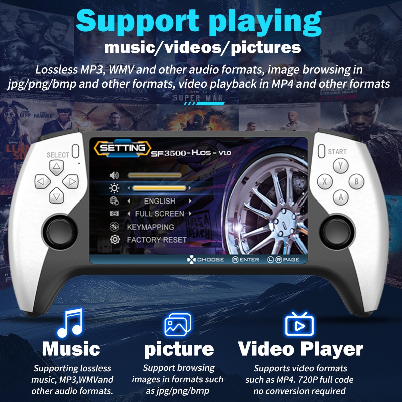 2026 New SF3500 5 Inch Handhel - Gaming Console Types のレビューと価格