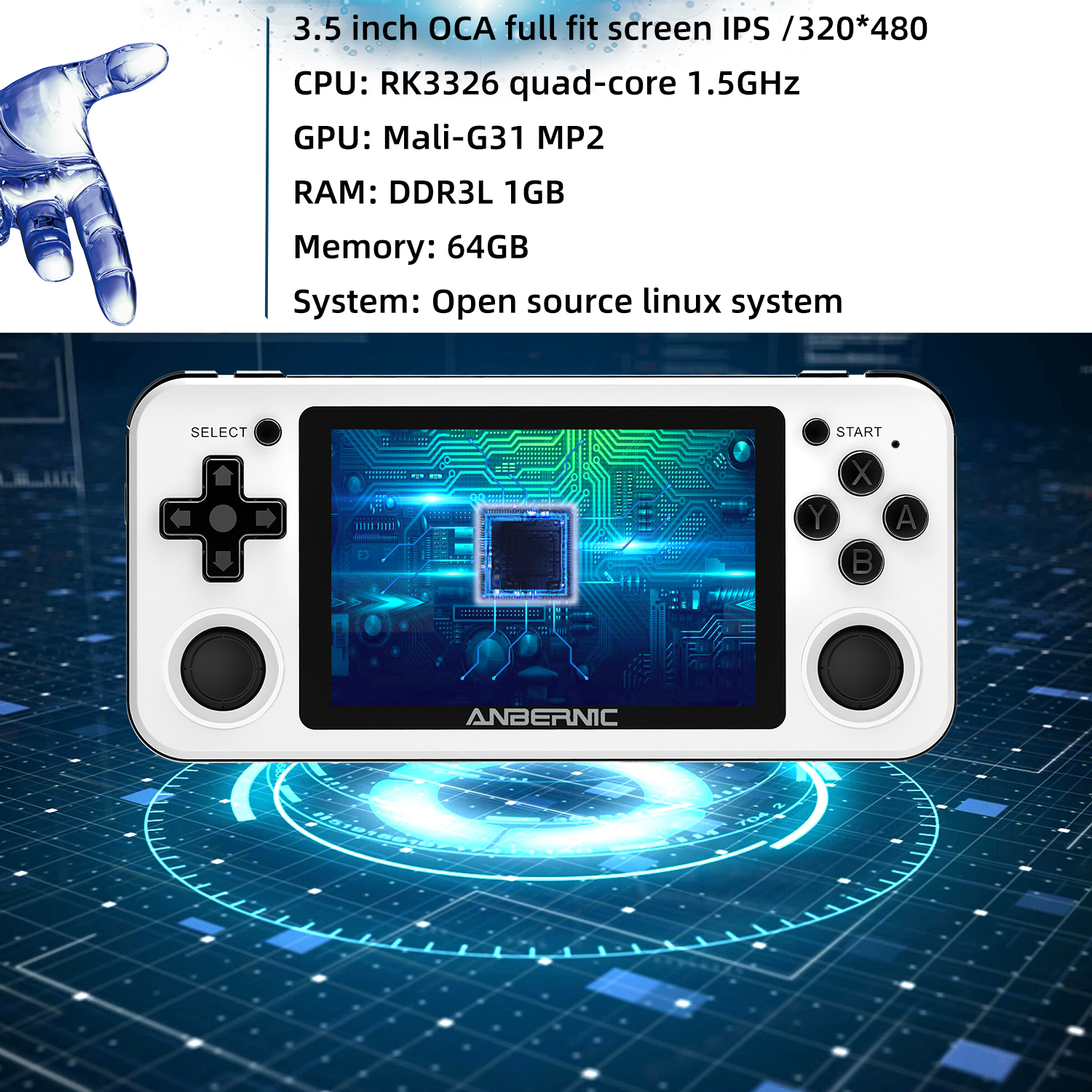 ANBERNIC RG351P Handheld Retro - Gaming Console Ayaneo のレビューと価格