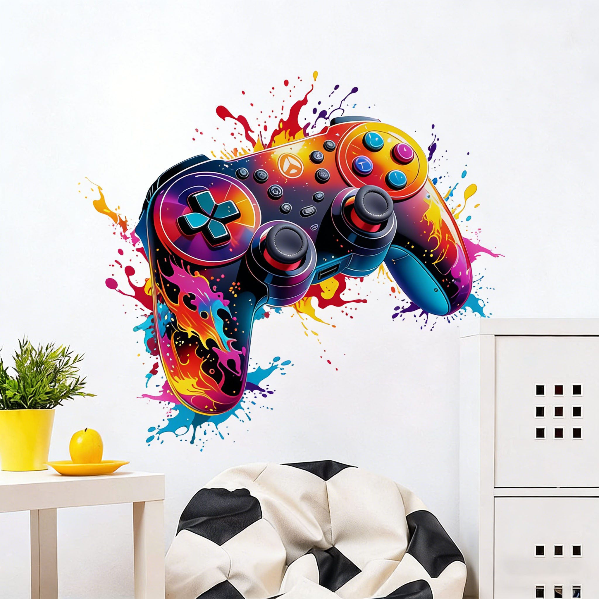 Red Flame Game Controller Wall - Gaming Console Wallpaper のレビューと価格