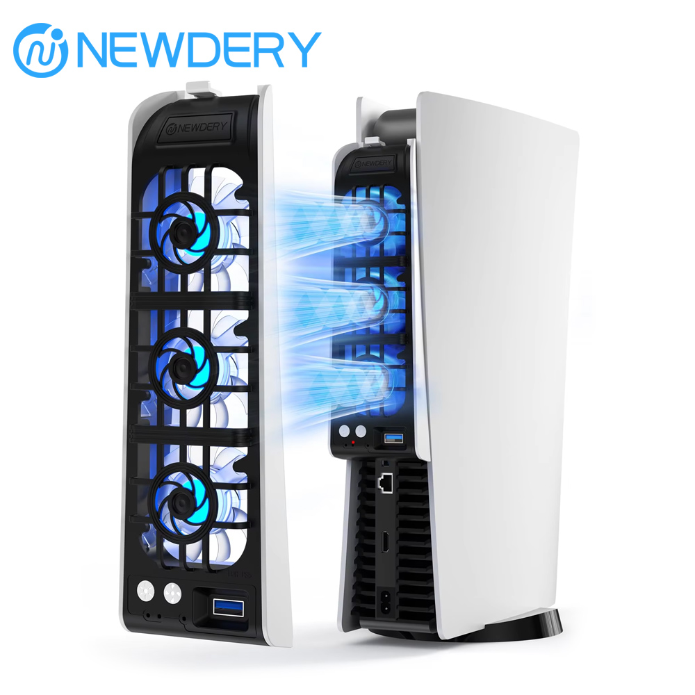 NEWDERY PS5 Cooling Fan 9 Blad - Gaming Console Car のレビューと価格