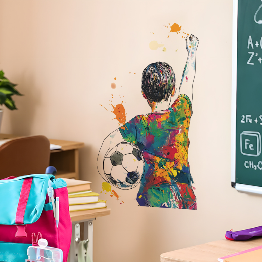 Graffiti Soccer Boy Wall Decal - Gaming Console Wallpaper のレビューと価格