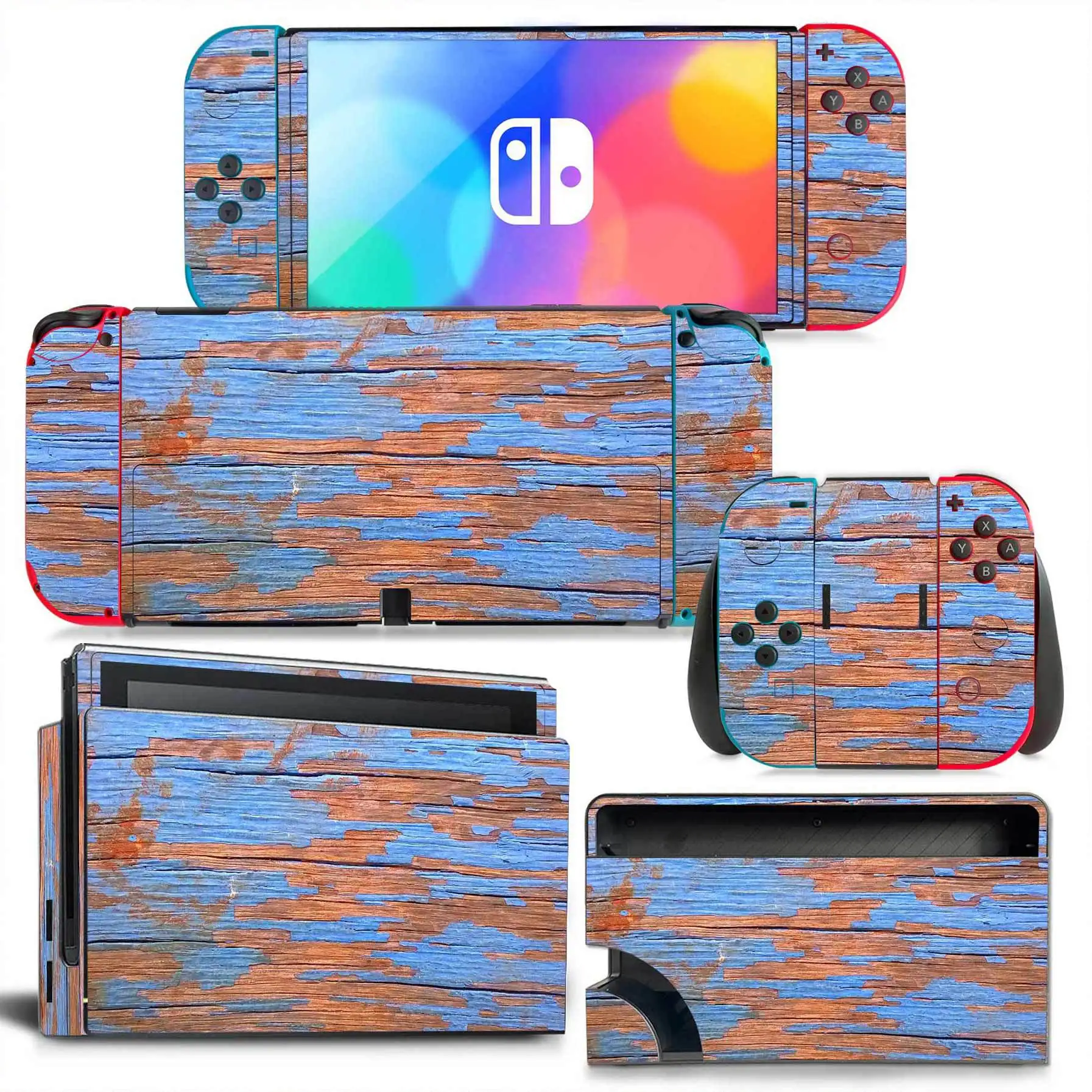 For Nintendo Switch OLED Wood  - Console Skin Wrap のレビューと価格