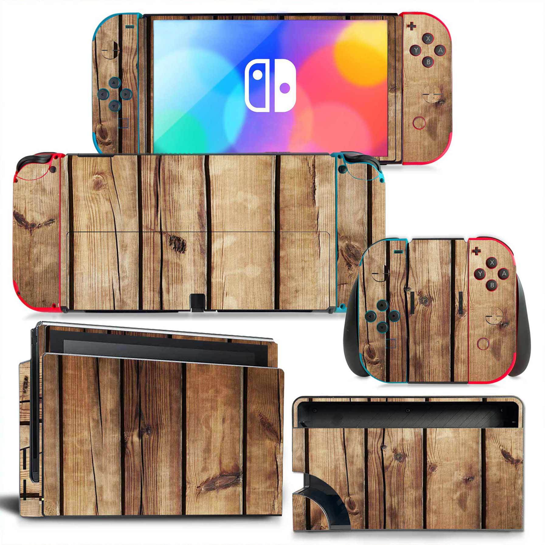 For Nintendo Switch OLED Wood  - Console Skin Wrap のレビューと価格