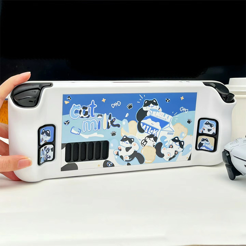 Cartoon Milk Cat Protective Ca - Gaming Console Steam Deck のレビューと価格