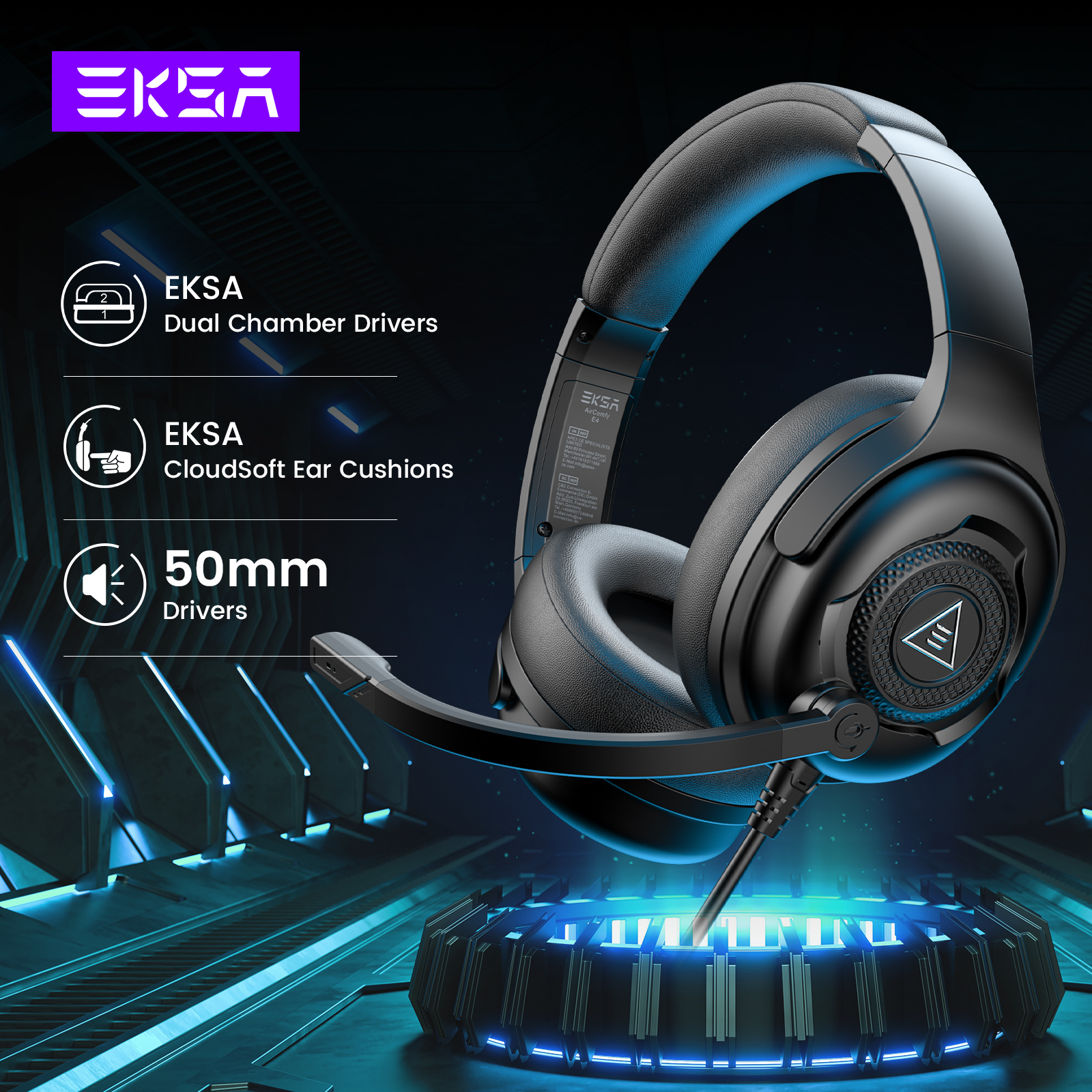 EKSA E4 Wired Headset Gamer 3. - Gaming Console Xbox One のレビューと価格