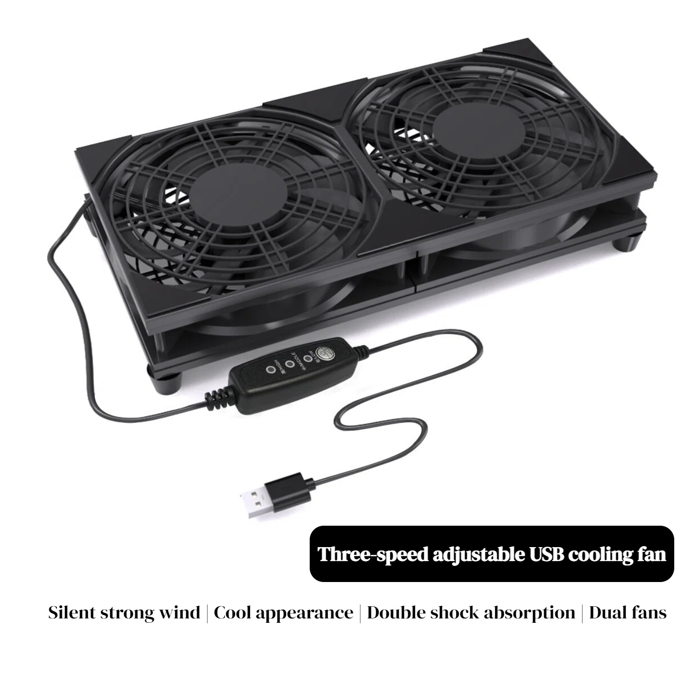 Dual USB Cooling Fan with 3-Sp - Gaming Console Setup のレビューと価格