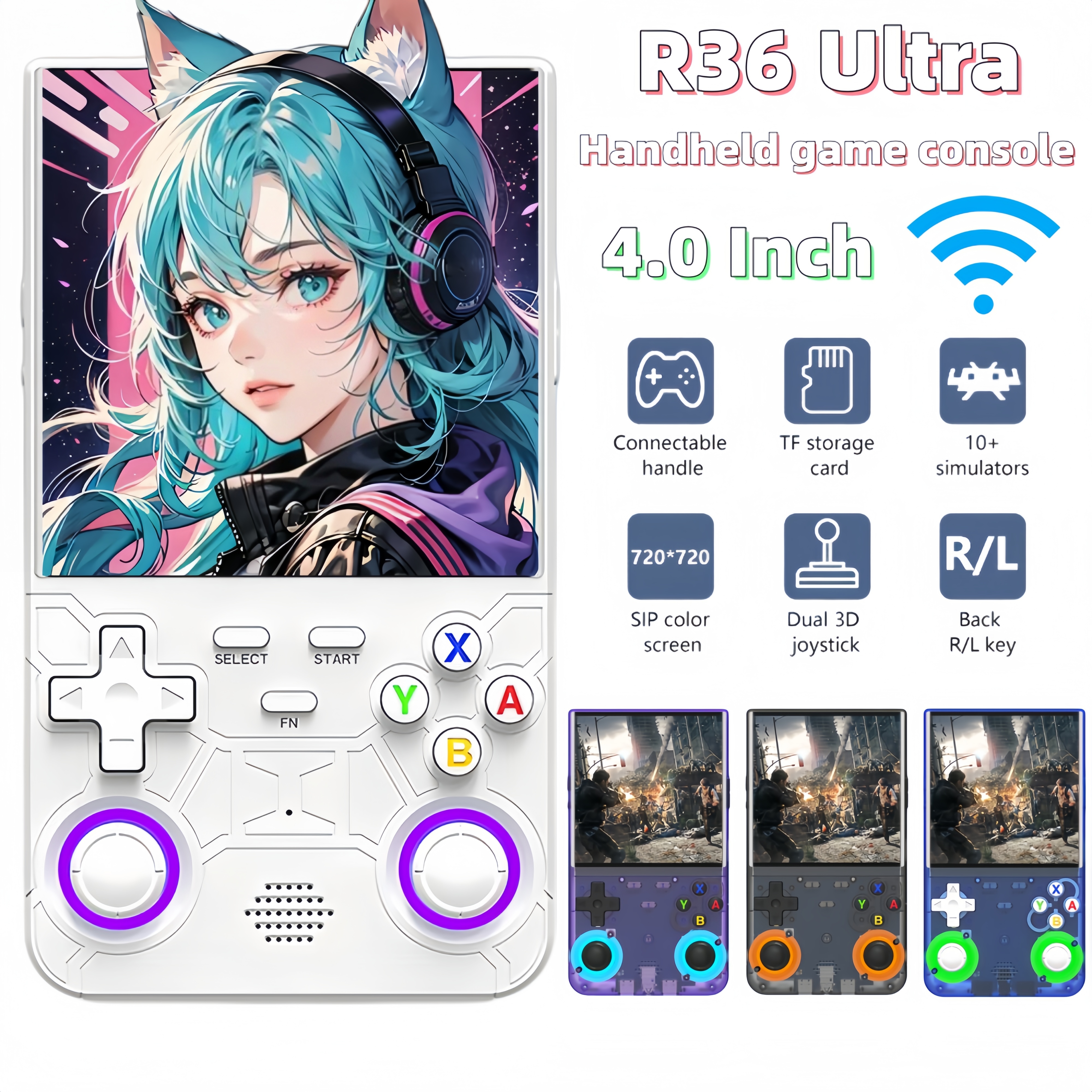 R36S R36 Ultra Handheld Retro  - Gaming Console R36 のレビューと価格