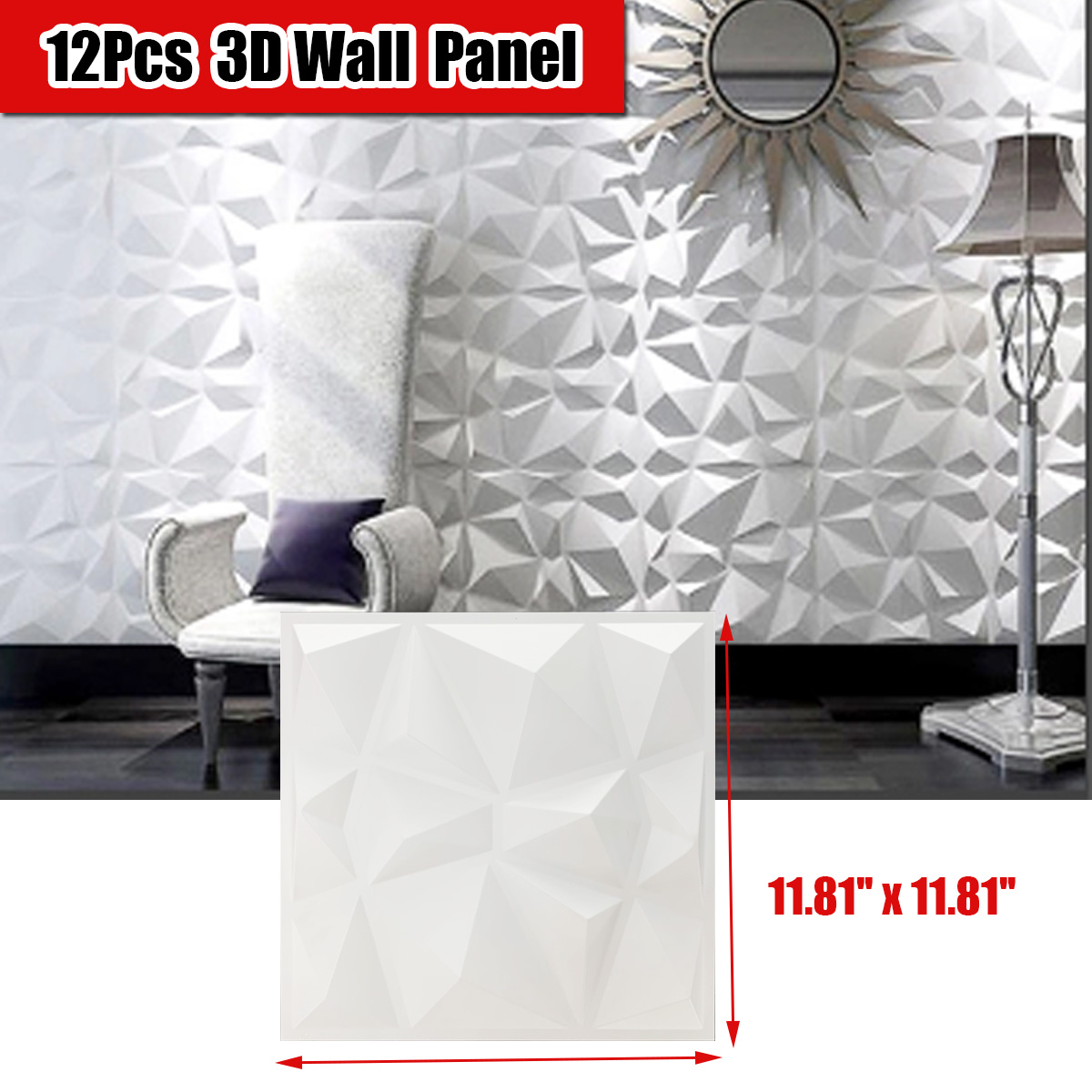 12pcs 3D Background Wall Panel - Gaming Console Wallpaper のレビューと価格