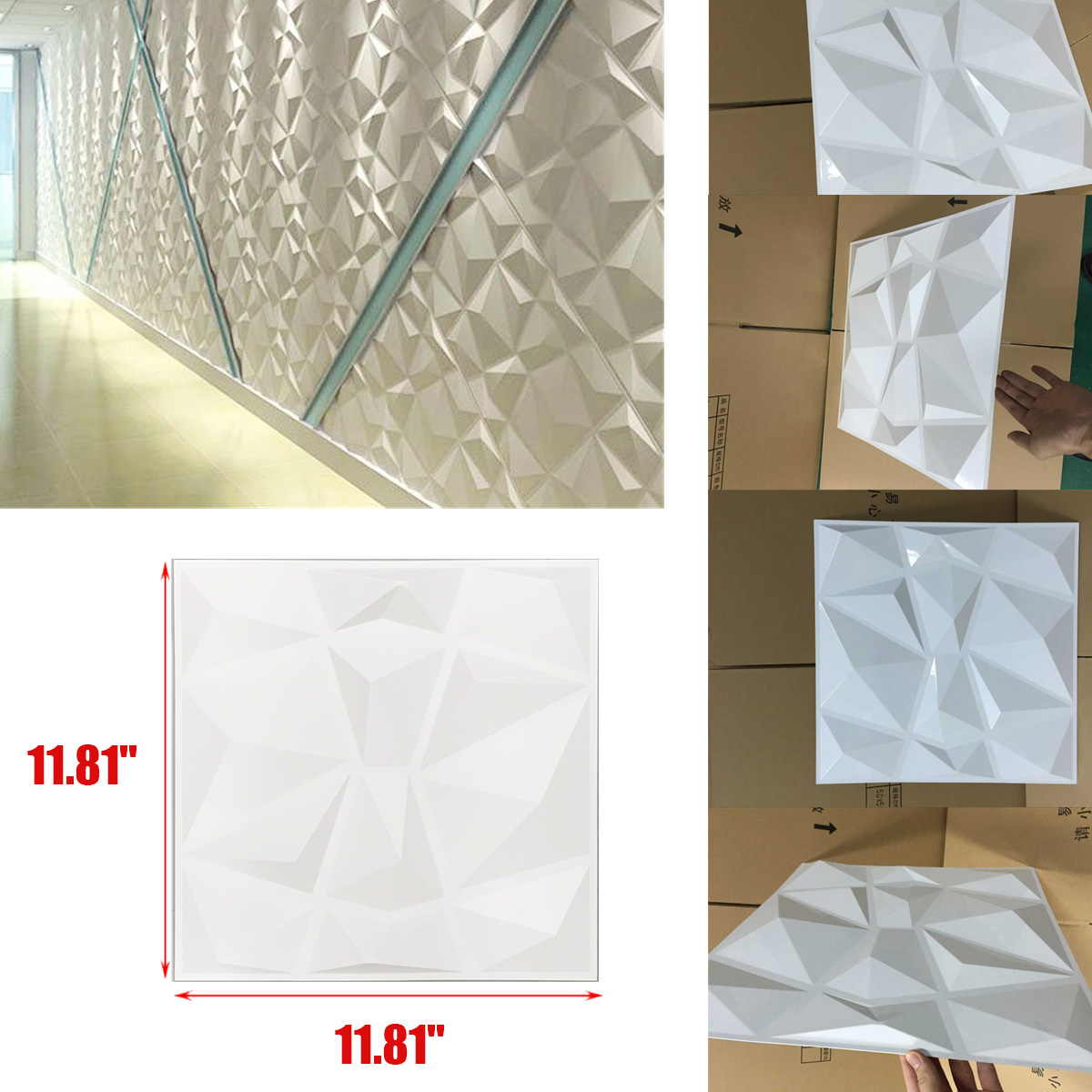 12pcs 3D Background Wall Panel - Gaming Console Wallpaper のレビューと価格