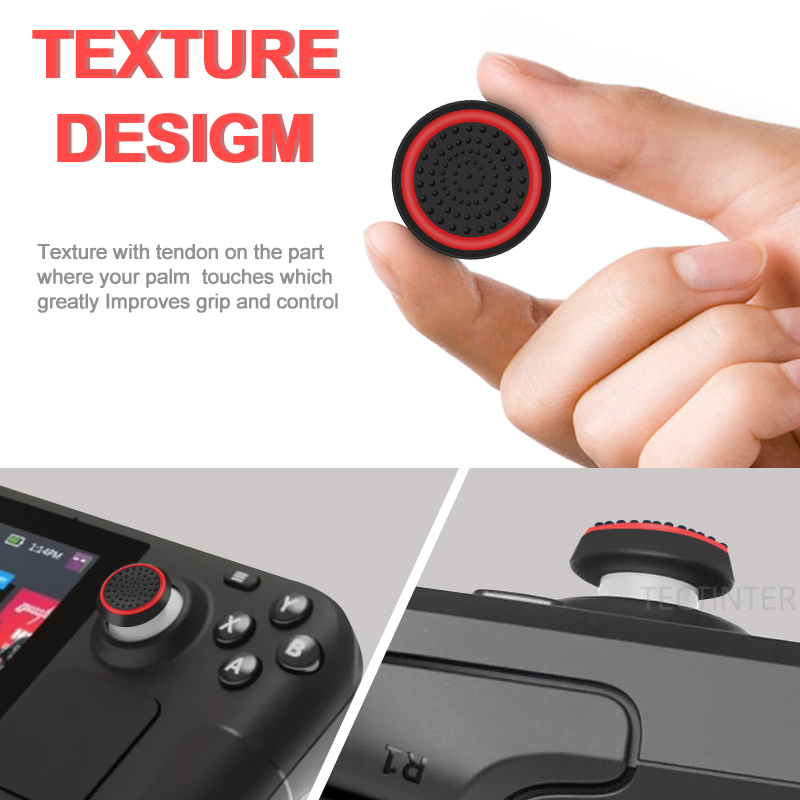 2/4Pcs Silicone Thumbstick Joy - Gaming Console Steam Deck のレビューと価格