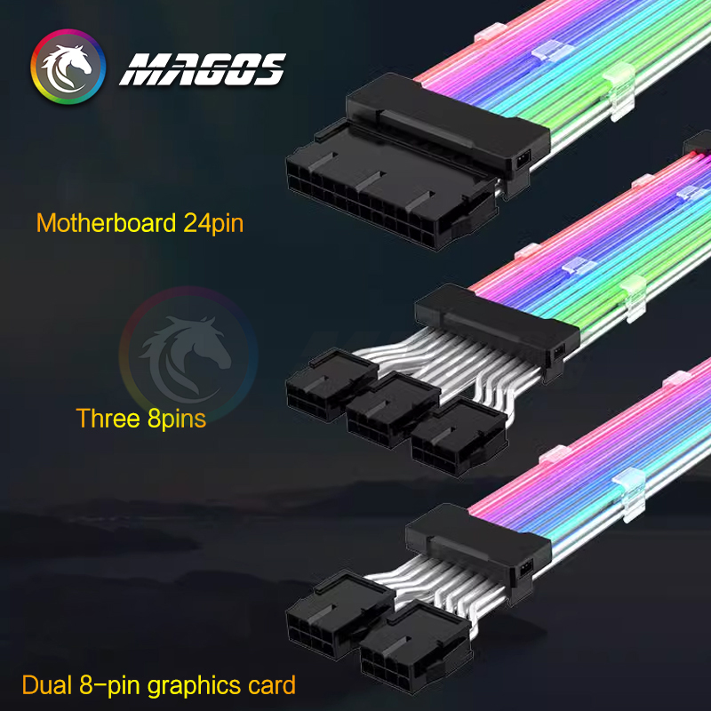 PSU Extension Cable RGB, ATX 2 - Console Gaming Pc Case のレビューと価格