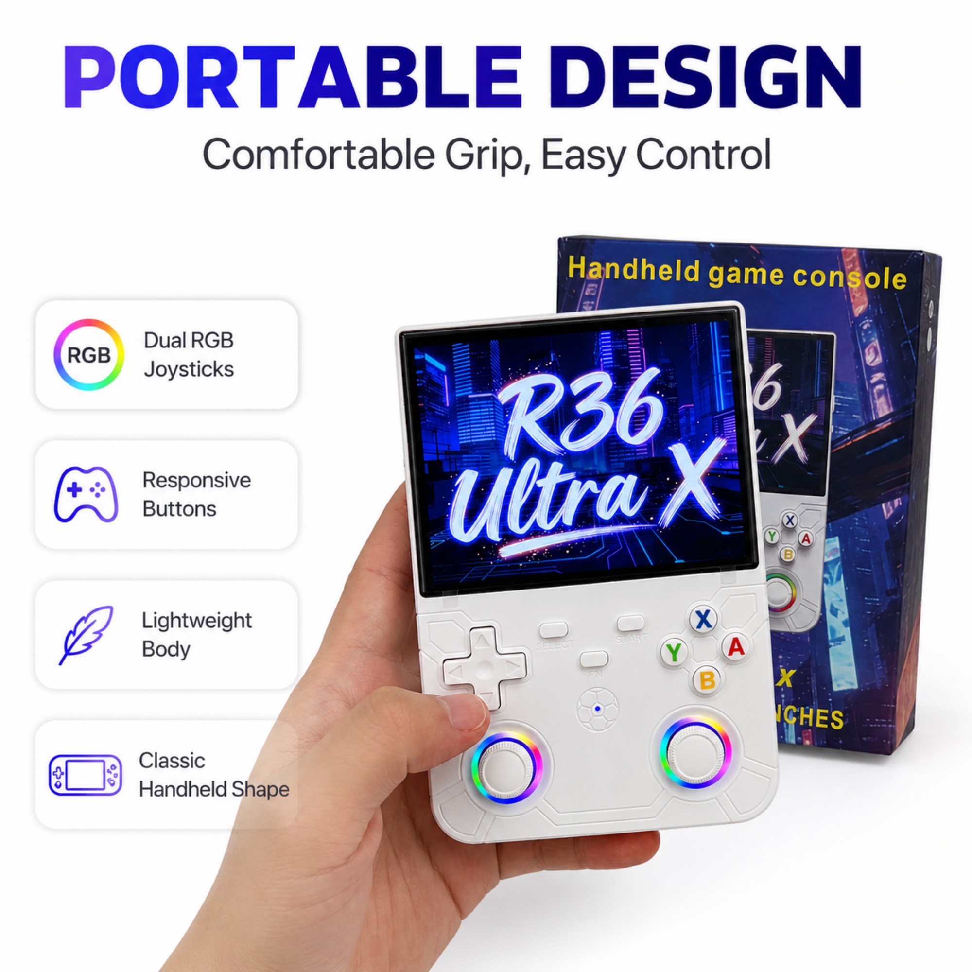 Retro Handheld Game Console R3 - Gaming Console R36 のレビューと価格
