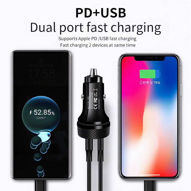 Type C 60W Fast Car Charger Du - Gaming Console Car のレビューと価格