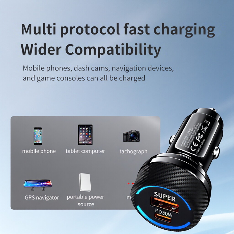 Type C 60W Fast Car Charger Du - Gaming Console Car のレビューと価格