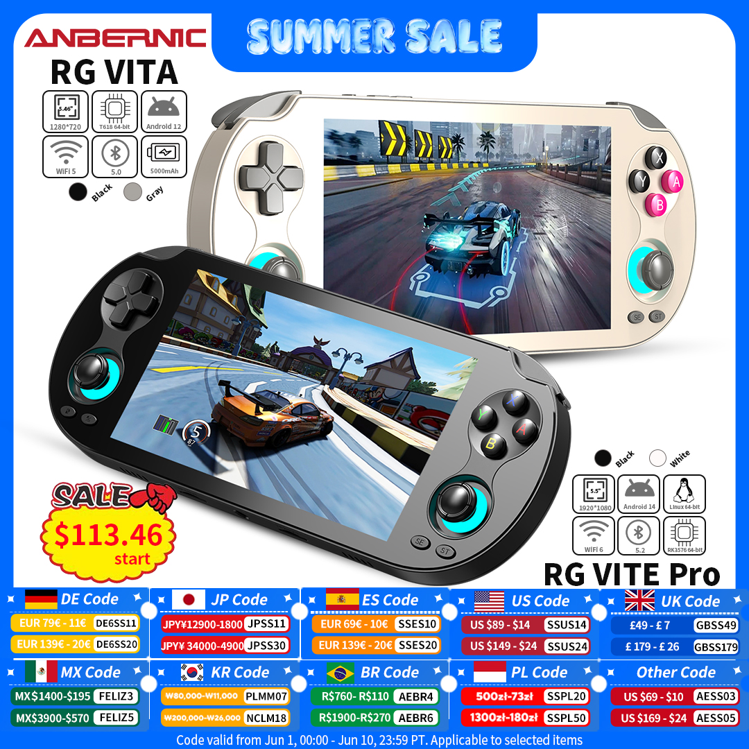 ANBERNIC RG VITA / RG VITA Pro - Gaming Console Types のレビューと価格