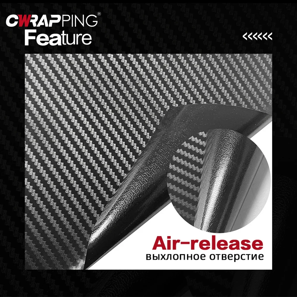 3D Carbon Fiber Vinyl Wrap Fil - Console Skin Wrap のレビューと価格