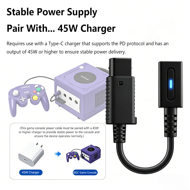 12cm Type C 45W PD Charge Cabl - Gaming Console Types のレビューと価格