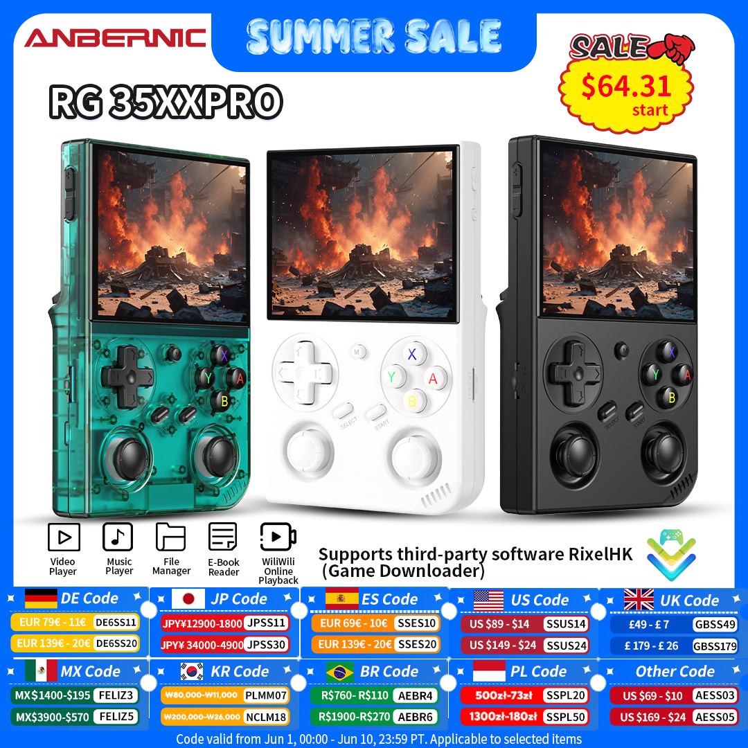 Anbernic RG 35XXPro Retro Hand - Gaming Console Types のレビューと価格