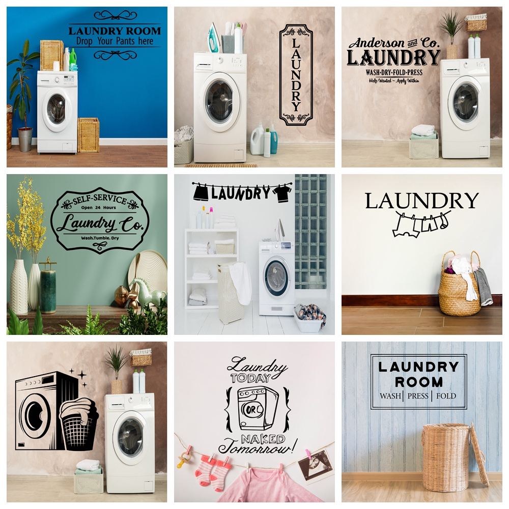 1 pc laundry room Sticker Wate - Gaming Console Wallpaper のレビューと価格